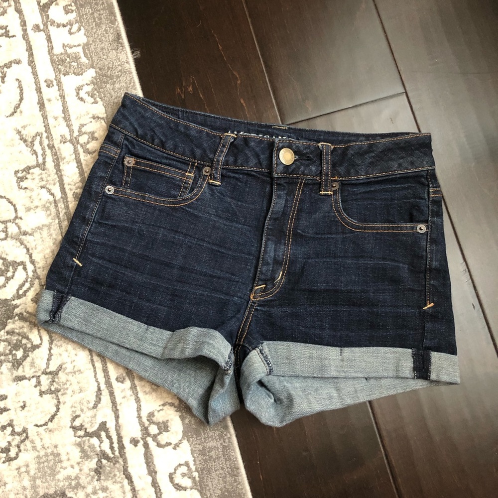 American Eagle Super Stretch Denim Shorts Sz 8